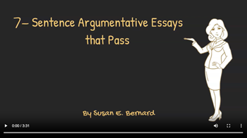 Video: 7-Sentence Argumentative Essays that Pass