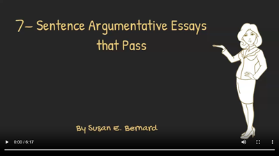 Video: 7-Sentence Argumentative Essays that Pass