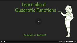 Video: Learn About Quadratic Functions